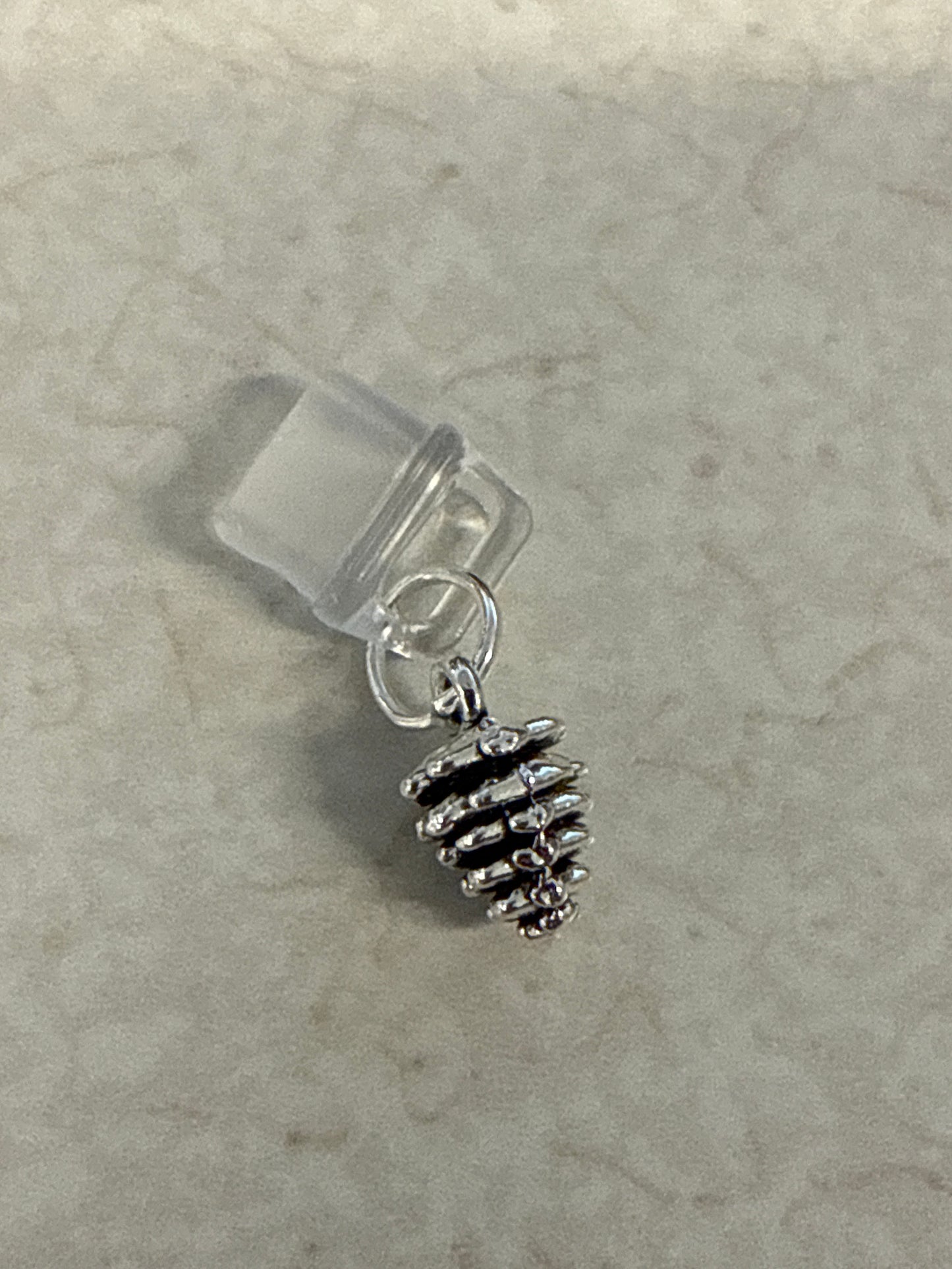 Kindle Charm - Silver Pine Cone - SKU19