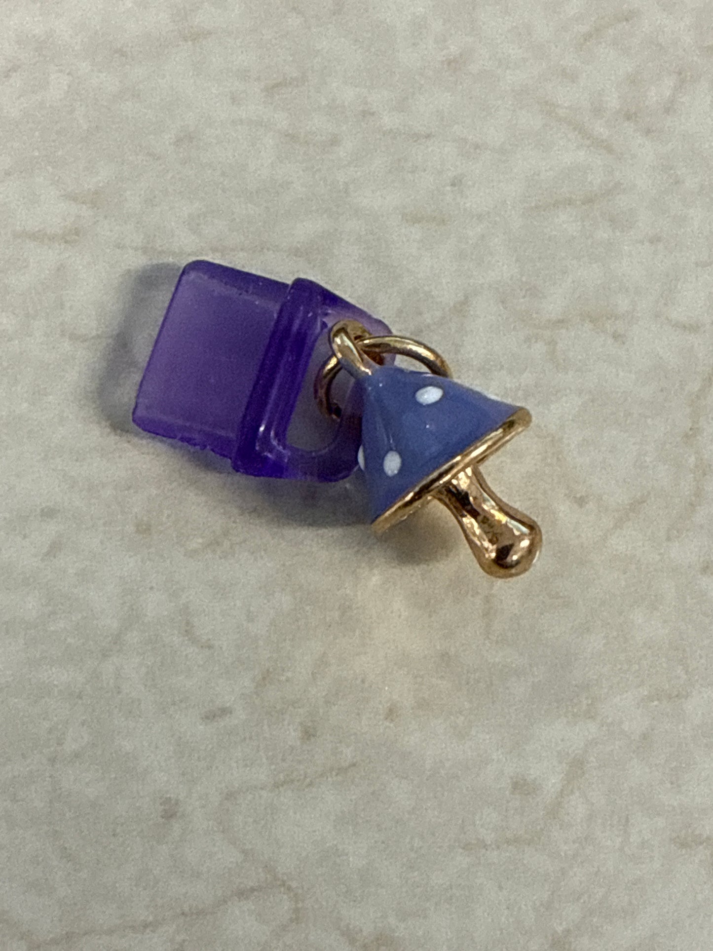 Kindle Charm - Purple Mushroom- SKU27