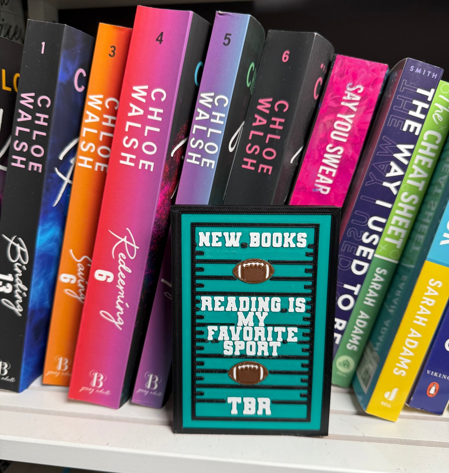 3D - Bookshelf Decor - Reading Is My Fav Sport