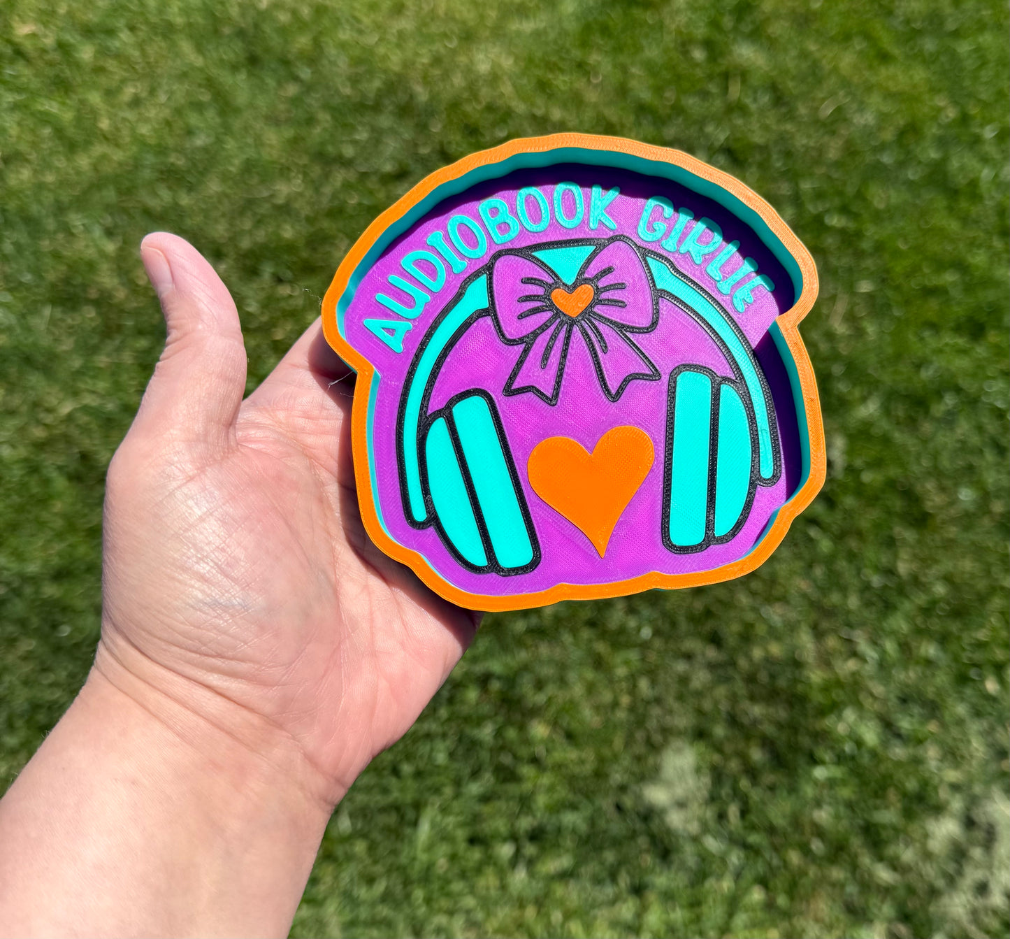 3D - Bookish Audiobook Girlie - Trinket Tray