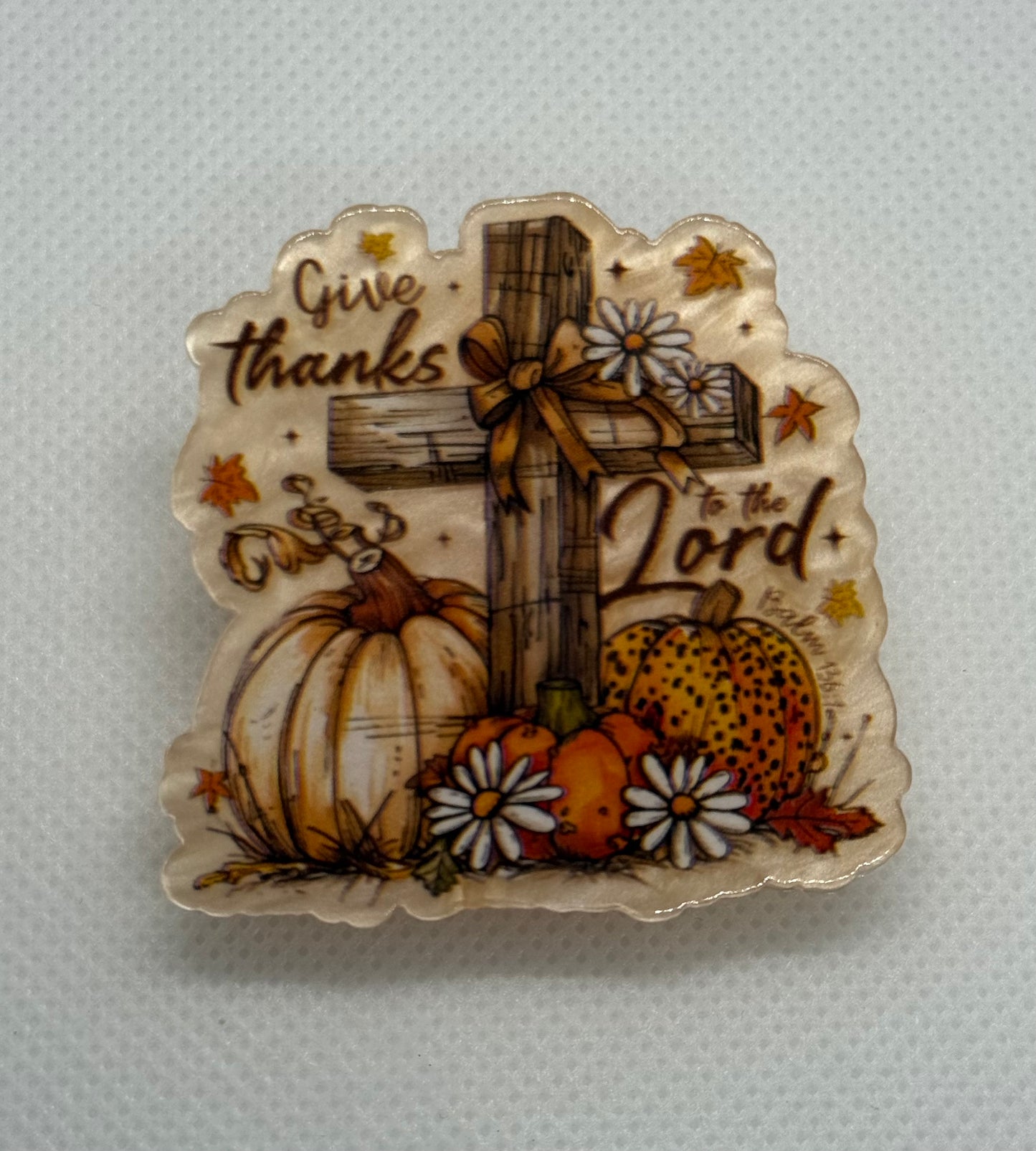 Acrylic Clips - Give Thanks To The Lord