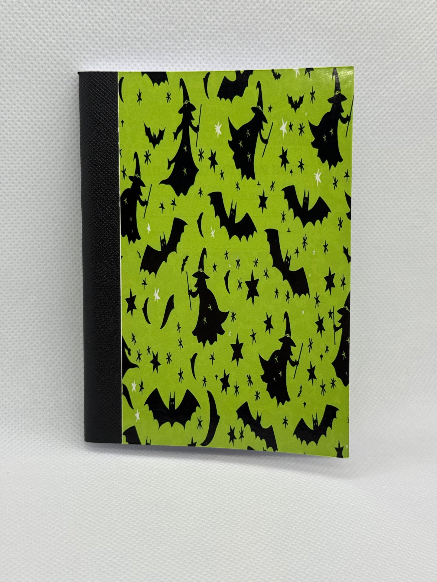 Mini Composition Books - Green w/ Witches