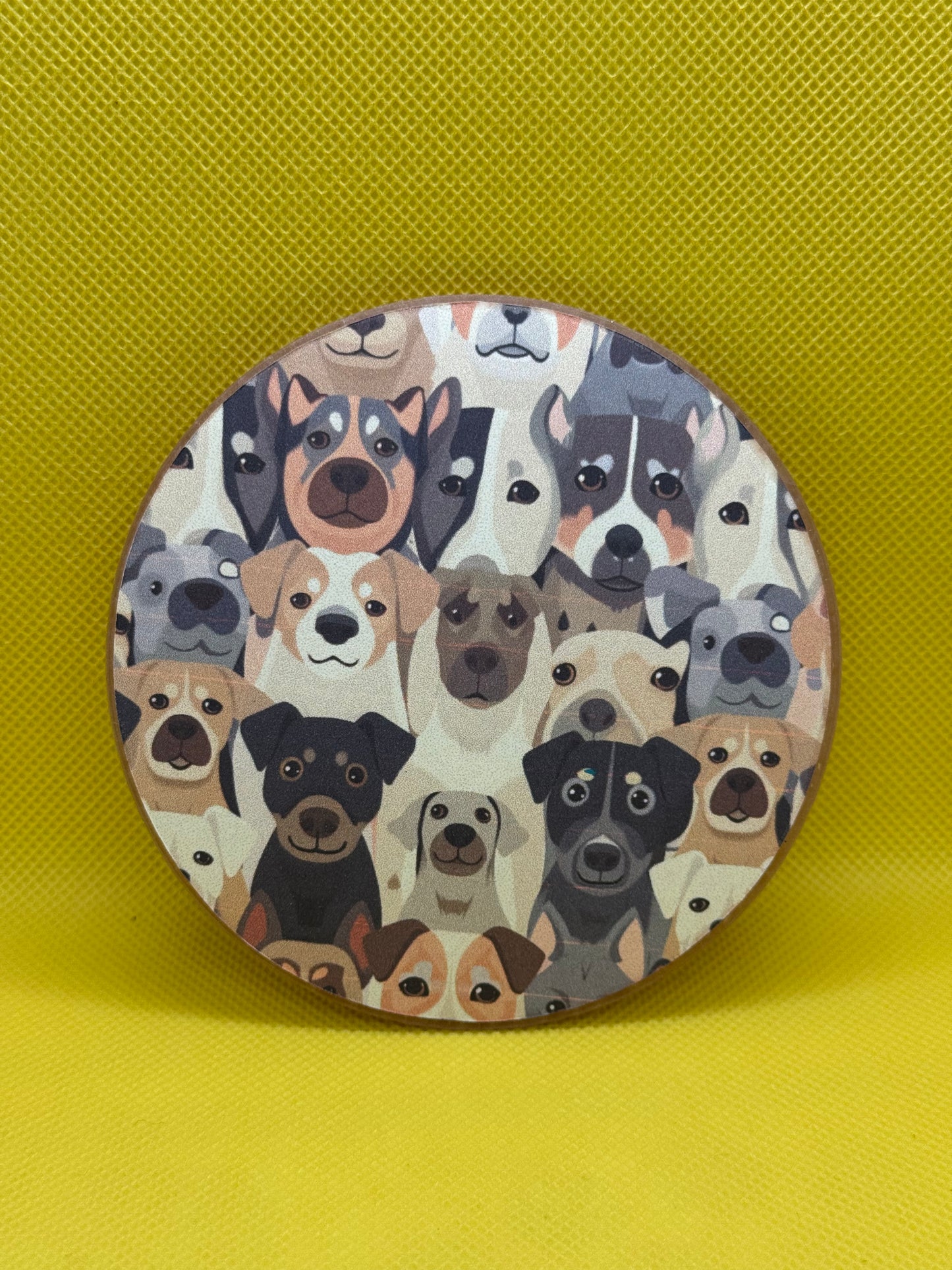 ABC Cardstock - 4 inch round - Dogs - 5 pack grab bag