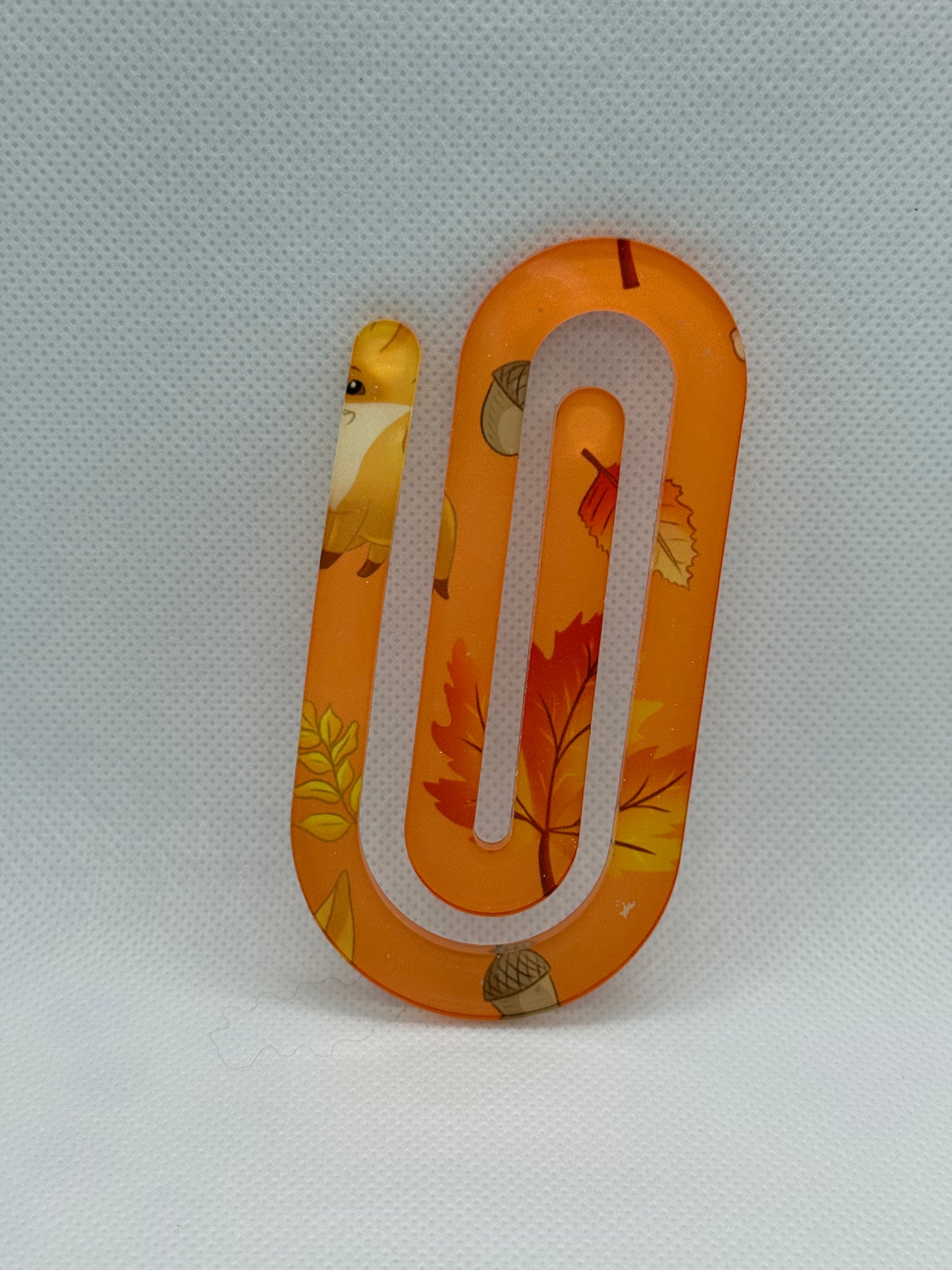 Jumbo Paperclips - Fall Acorns & Fox