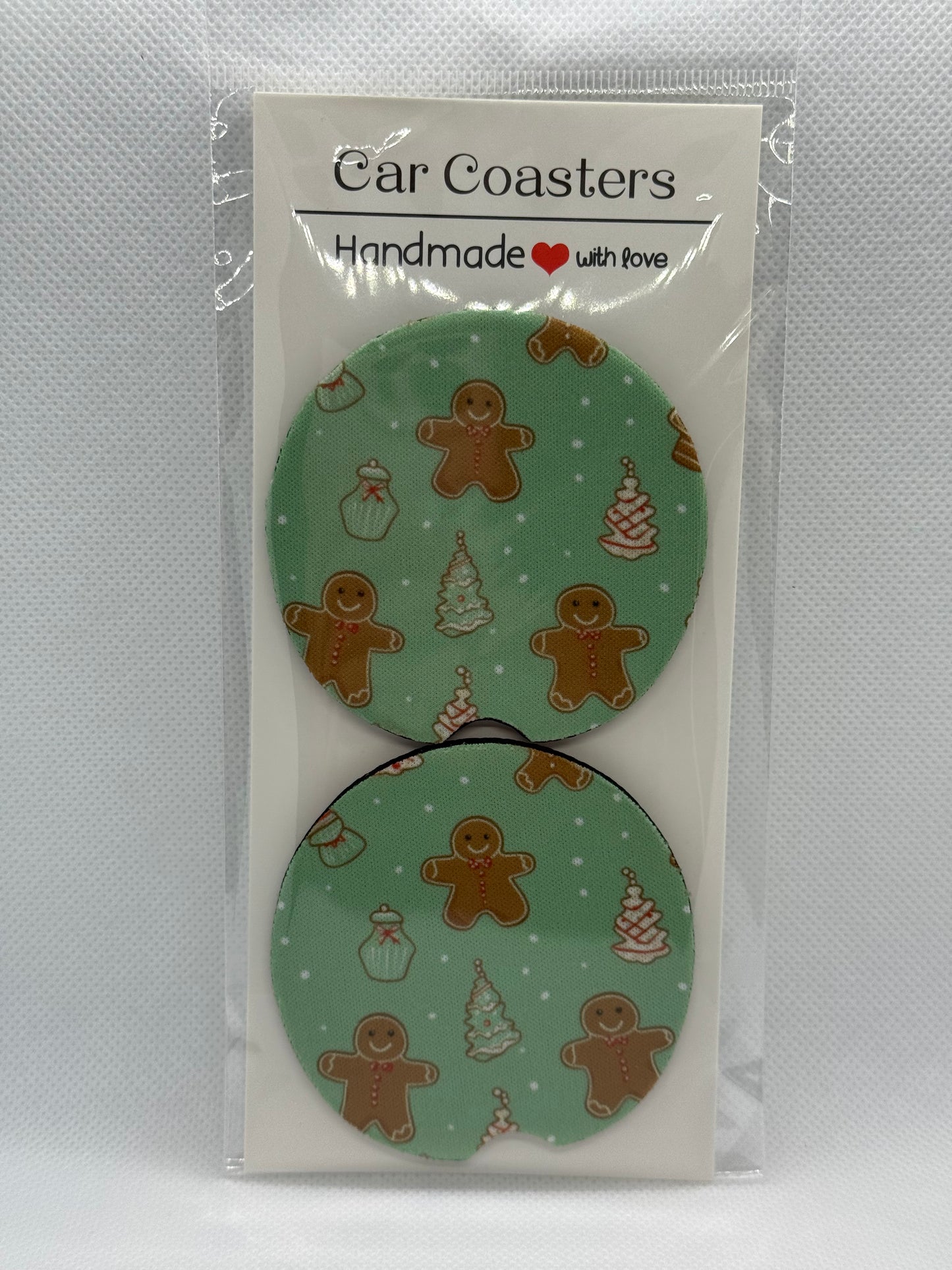Car Coasters - Gingerbread Men