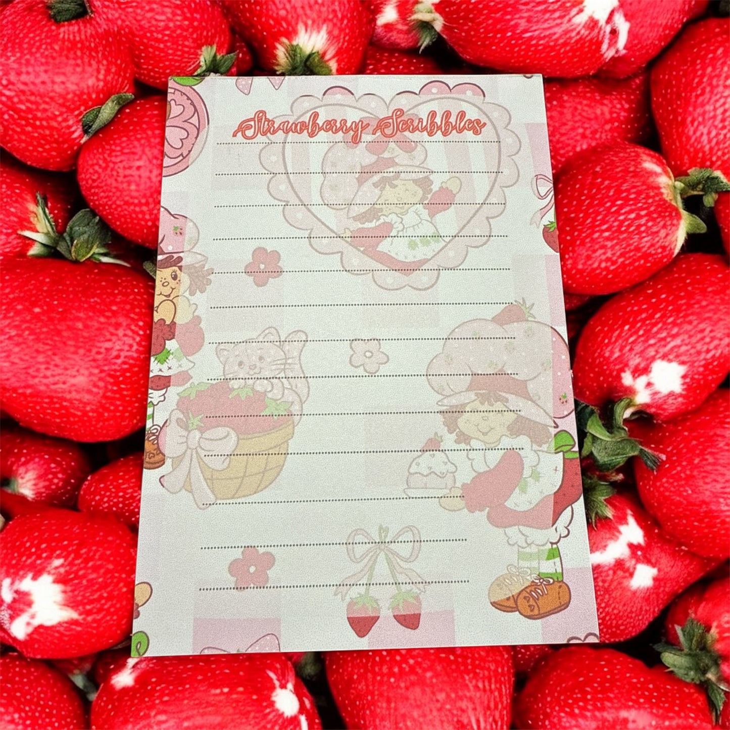 Notepad - Strawberry Scribbles