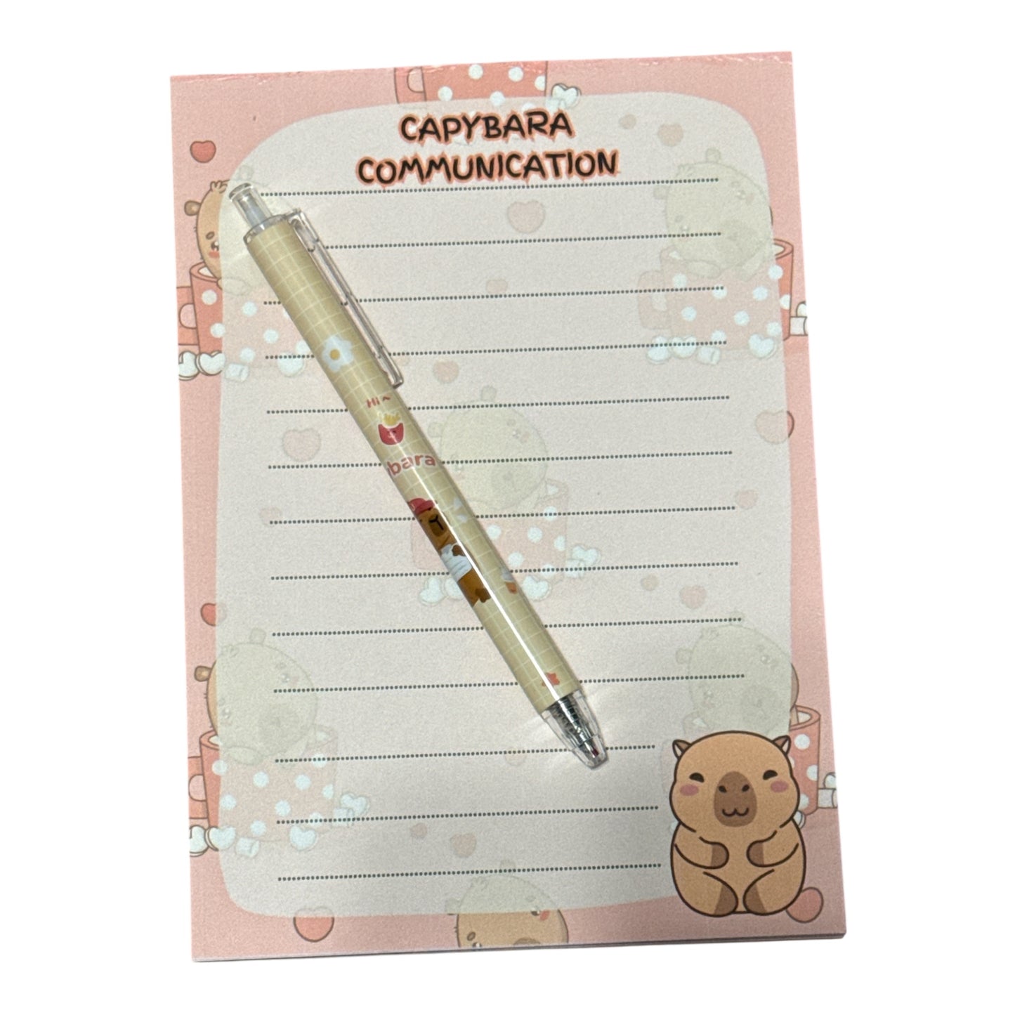 Notepad w/ Pen - Capybara