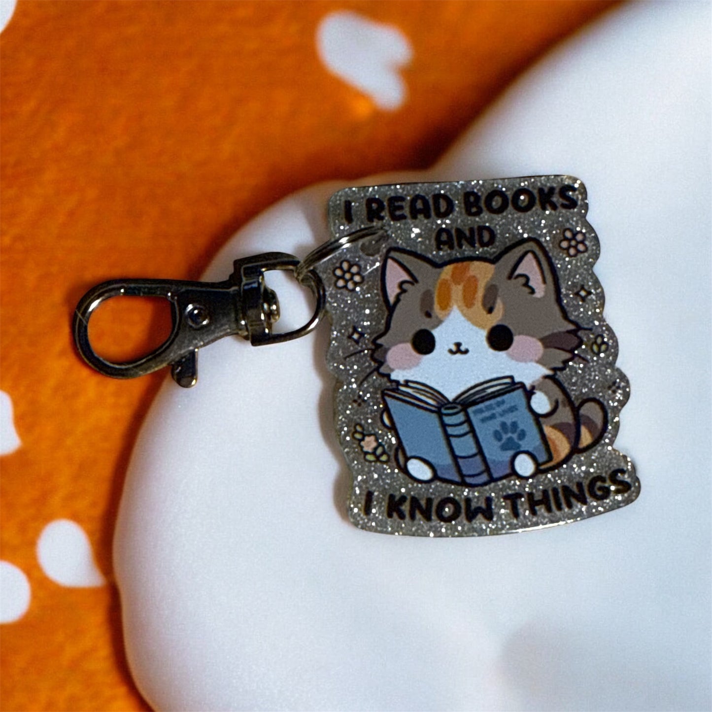 Keychains - I Read Books And I Know Things
