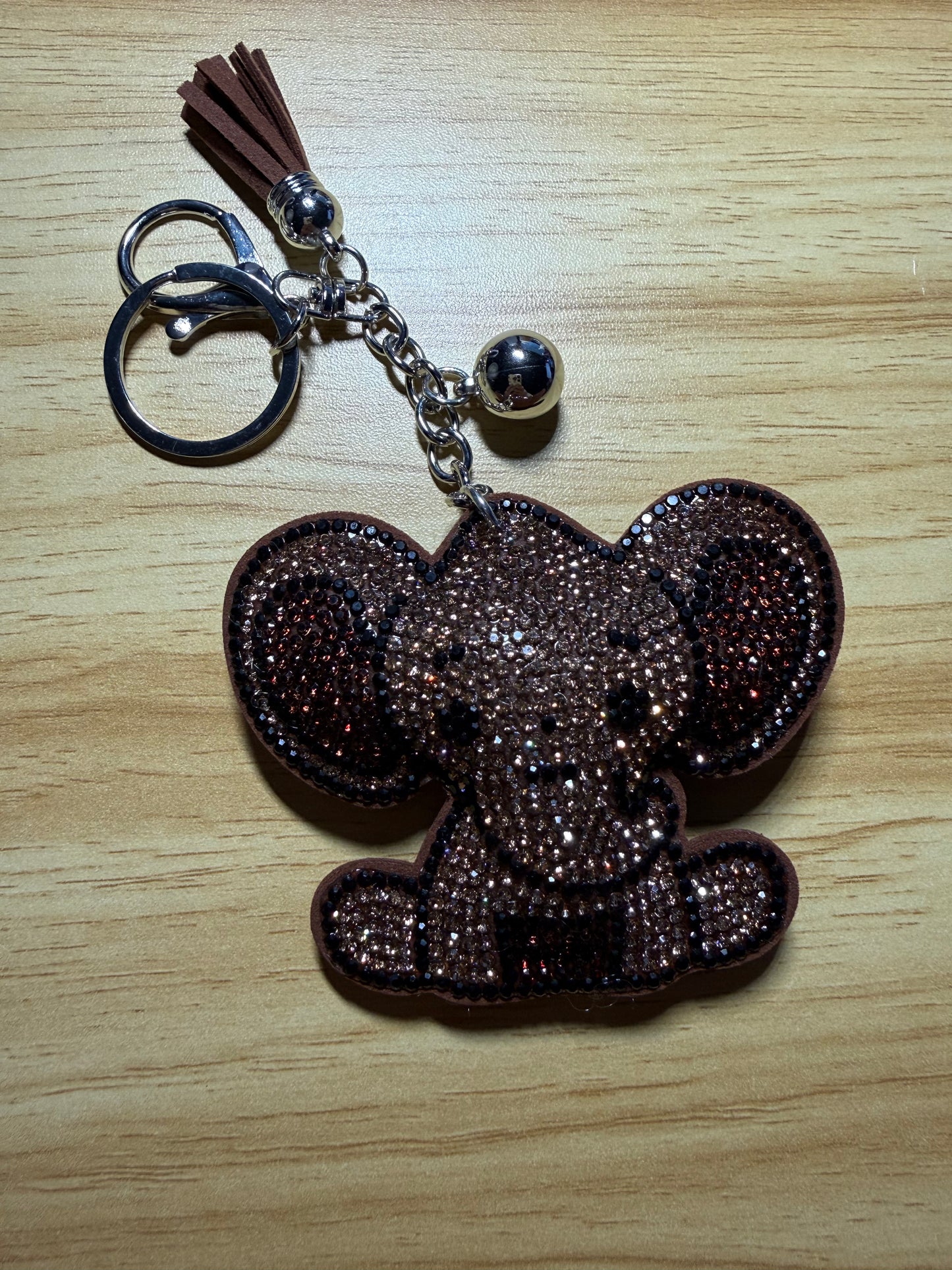 Keychains - Soft - Elephant - Brown