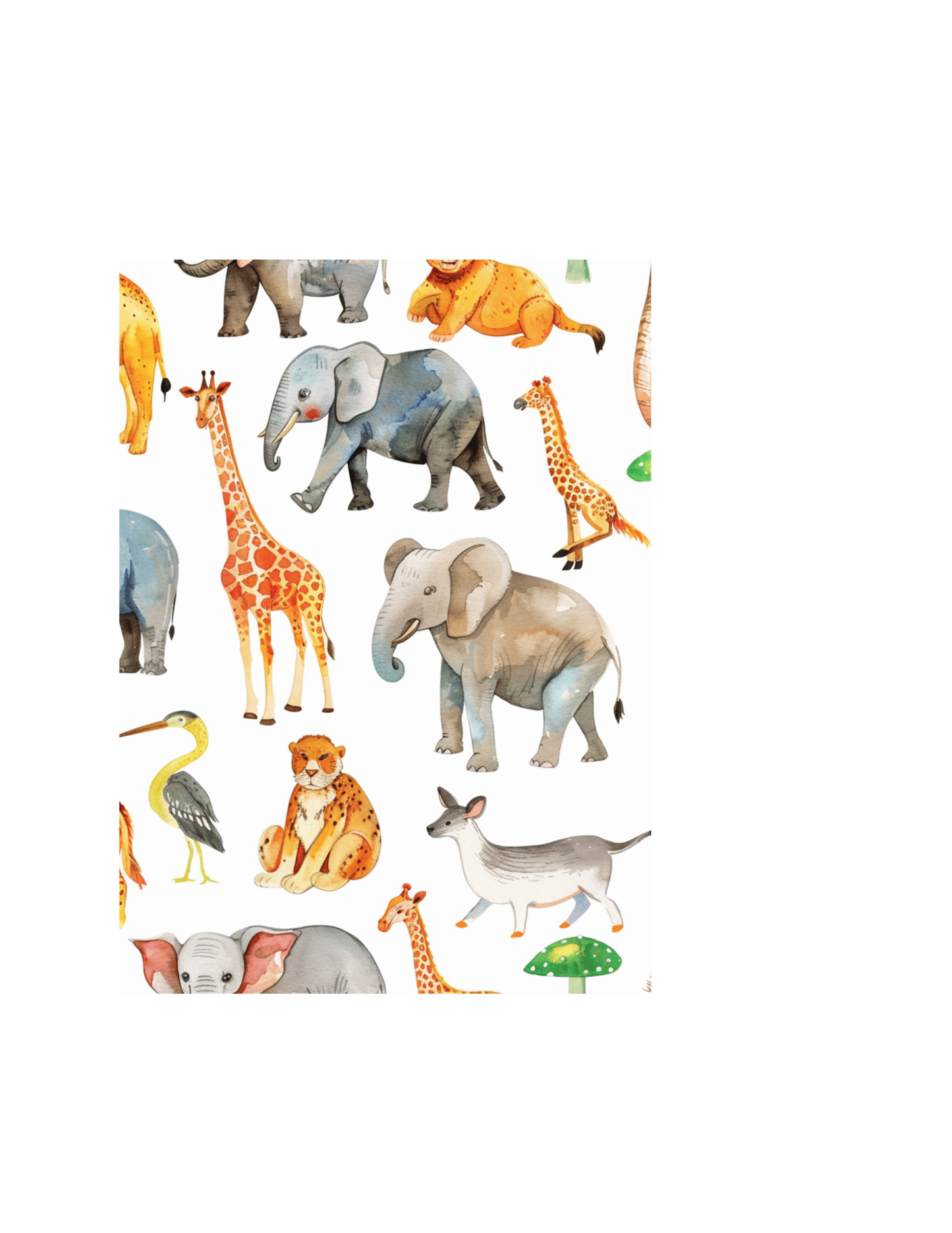 A6 Zoo Animals Sublimation Journal - Refillable & Bookmarked