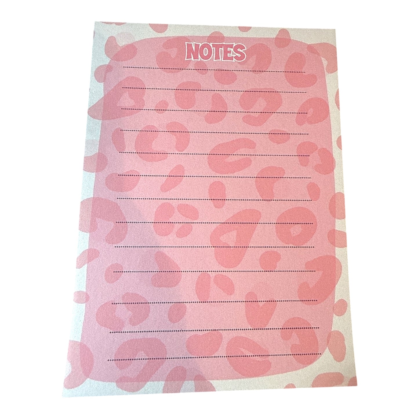 Notepad - Pink Leopard