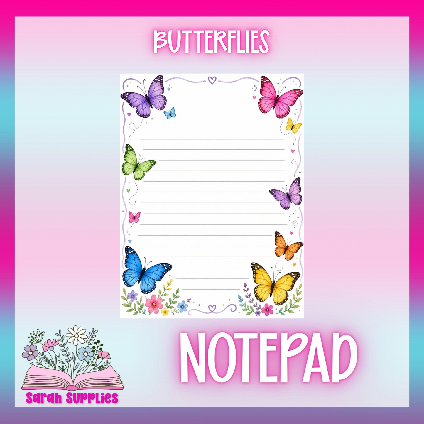 Notepad - Butterflies