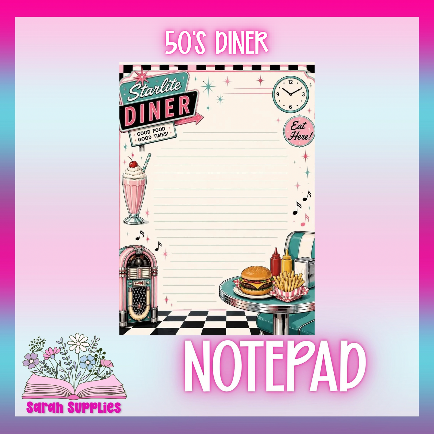 Notepad - 50s Diner