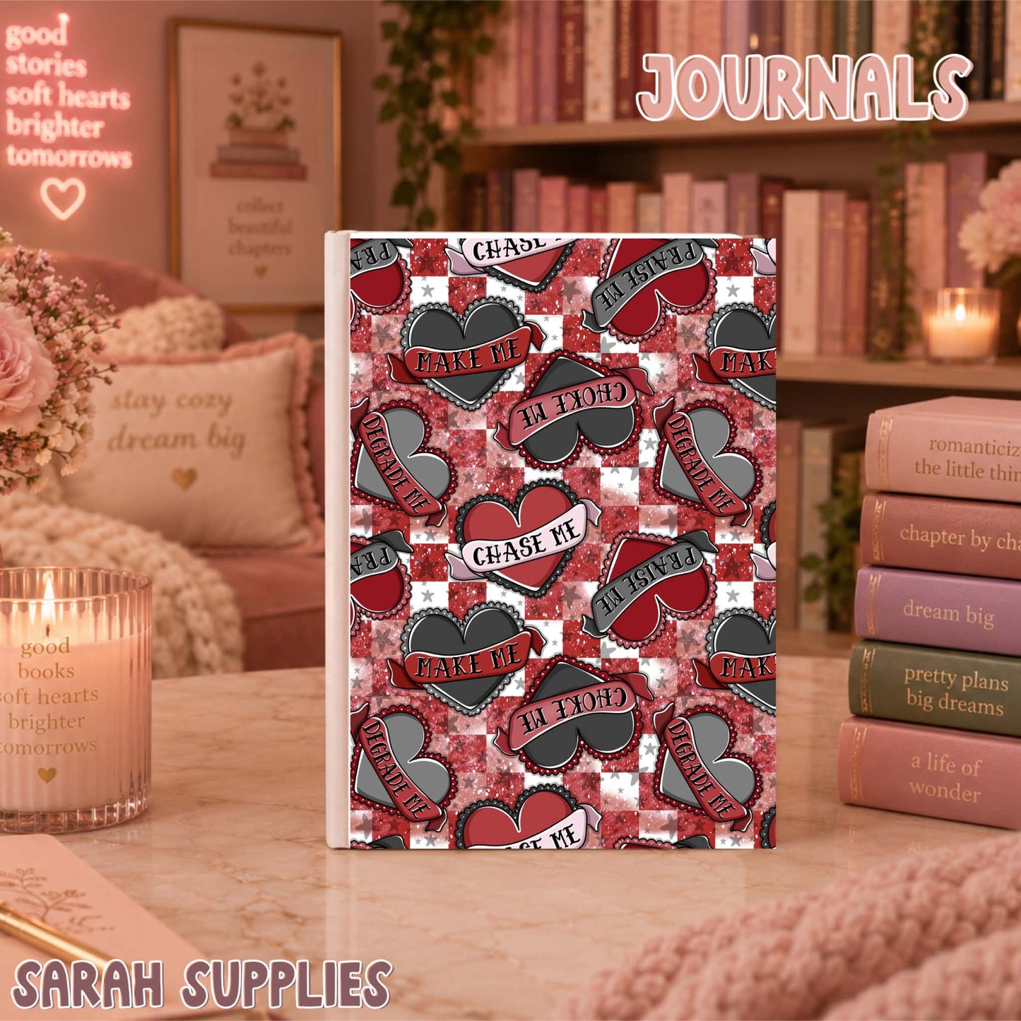 A5 - Chase Me Sublimation Journal - Refillable - Bookmarked