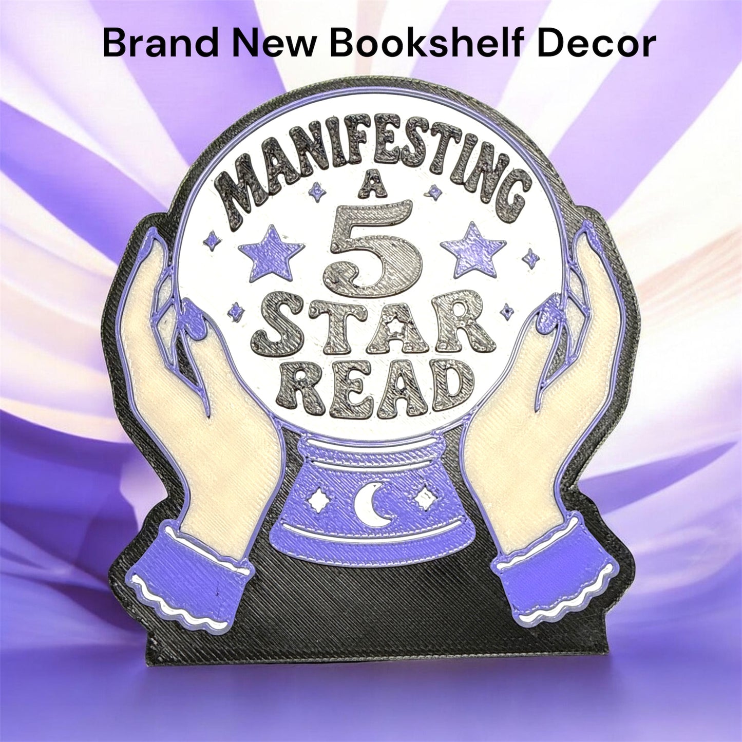 3D - Bookshelf Decor - Manifesting a 5 Star Read