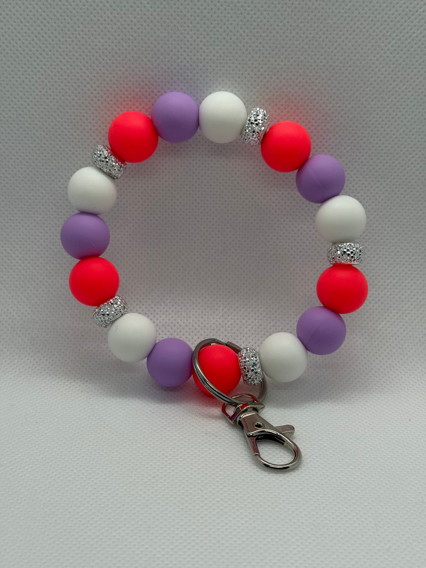 Wristlet - Hot Pink Purple White