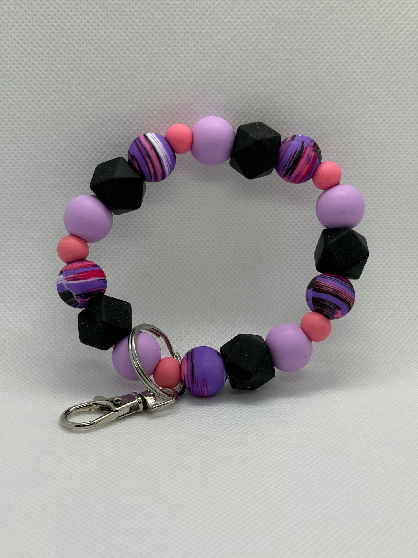Wristlet - Pink Purple Black
