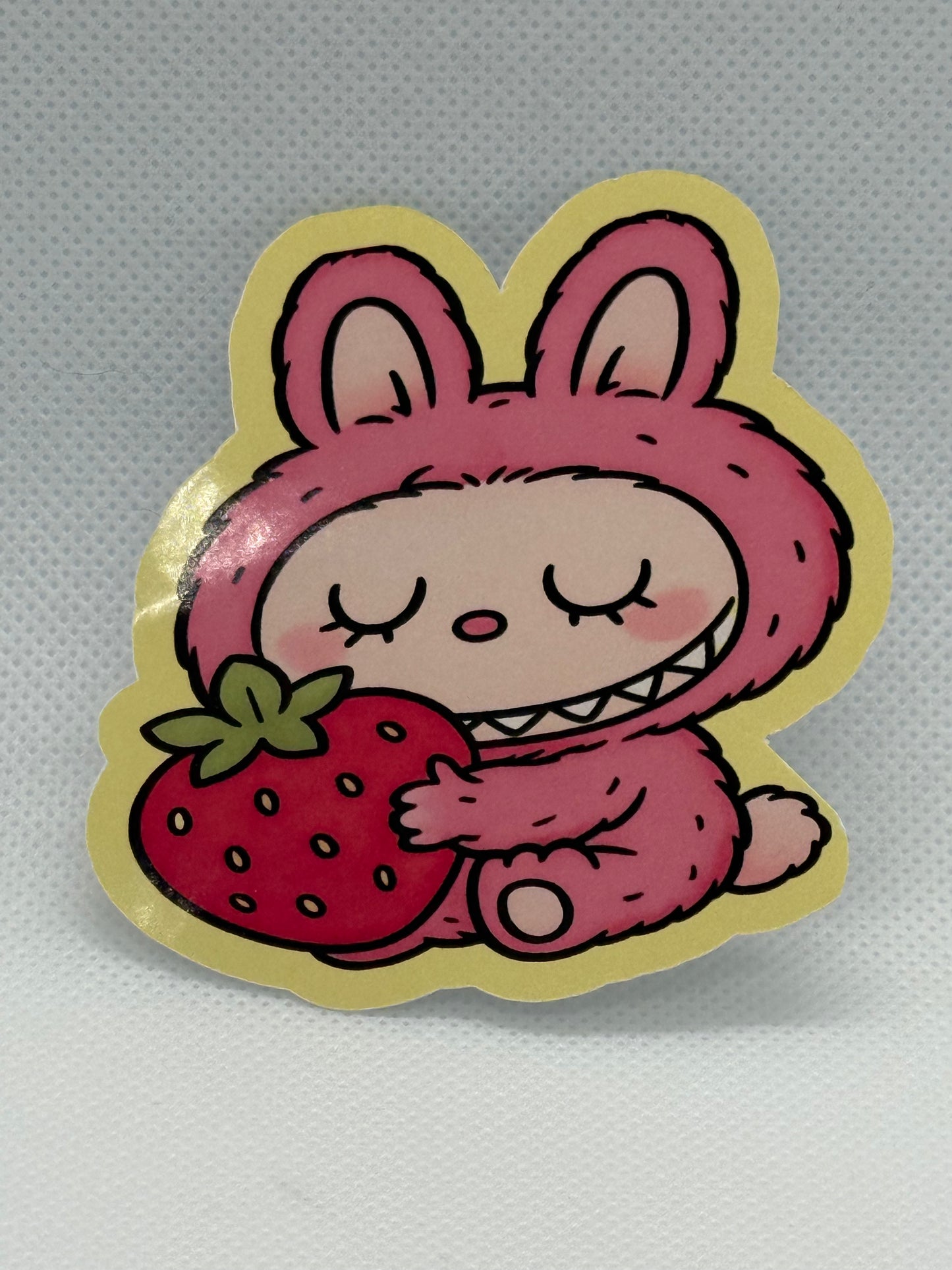 Stickers- Strawberry Labubu