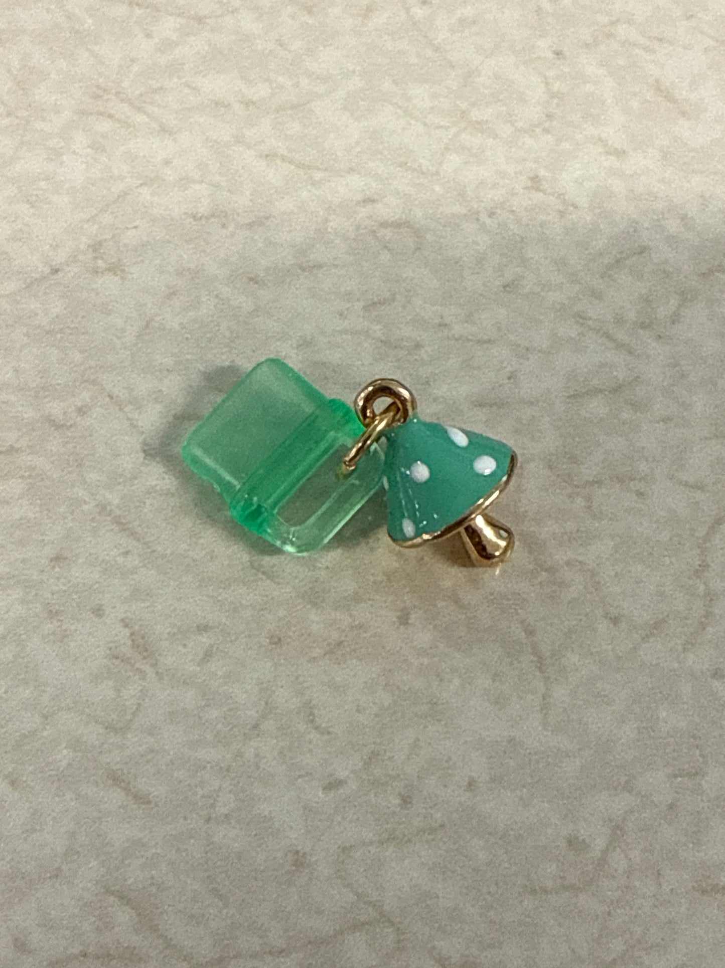 Kindle Charm - Mint Green Mushroom- SKU28