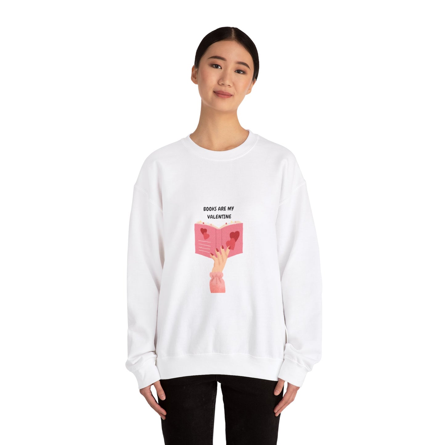 Unisex Heavy Blend™ Crewneck Sweatshirt - Book Lover Valentine