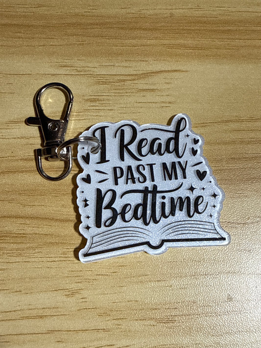 Keychains - I Read Past My Bedtime