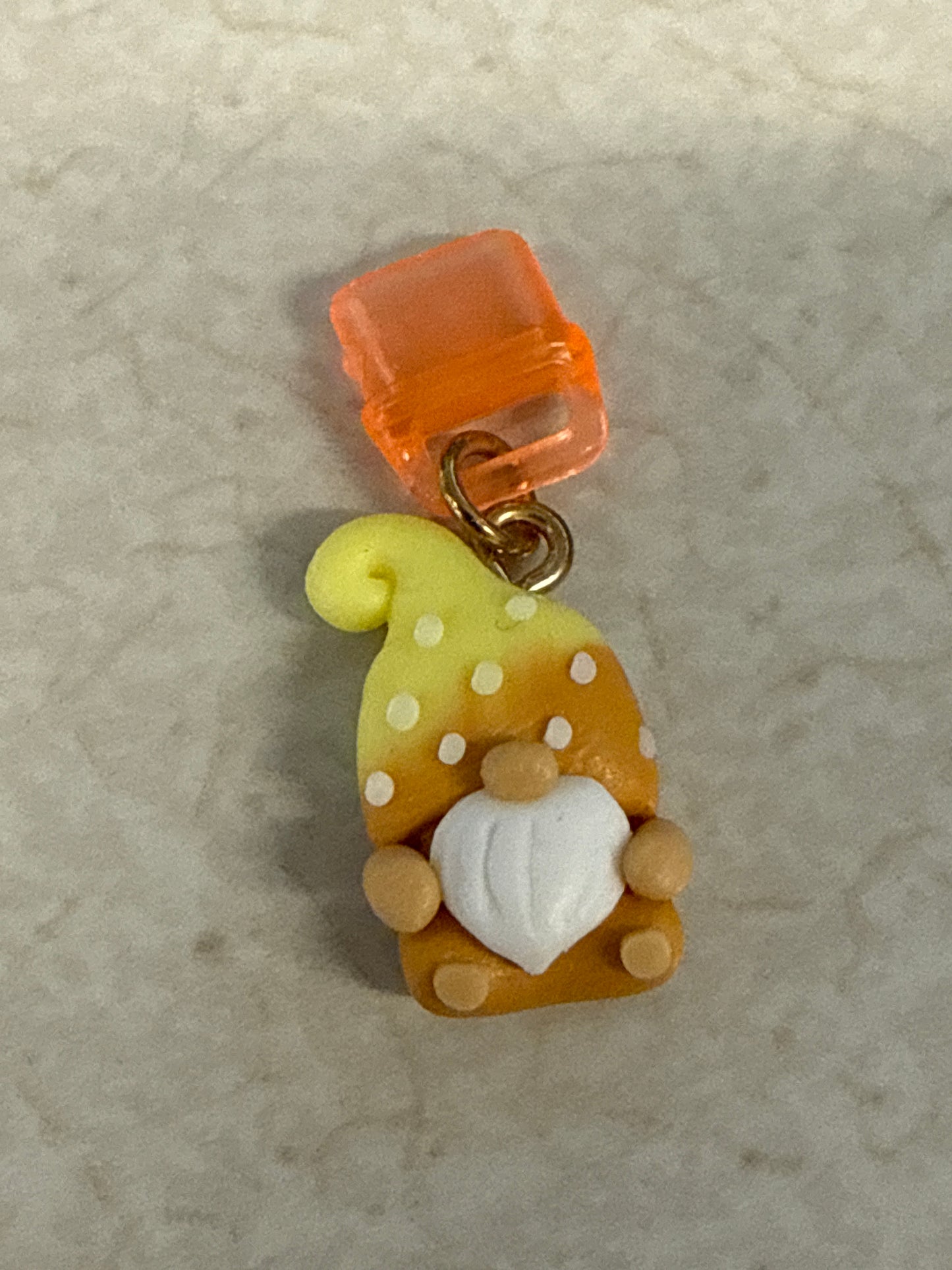 Kindle Charm - Orange/Yellow Gnome- SKU11