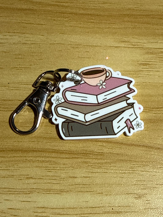 Keychains - Books & Coffee
