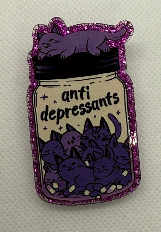 Acrylic Clips - Cats - Anti Depressants