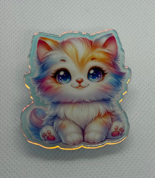 Acrylic Clips -  Kitty