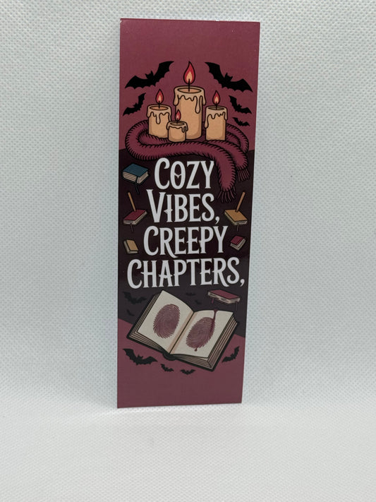 Bookmark - Cozy Vibes Creepy Chapters