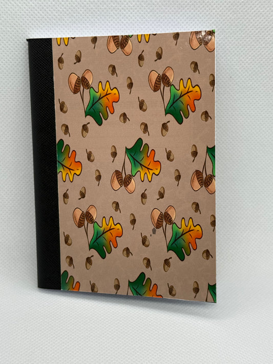 Mini Composition Books - Leaves & Acorns