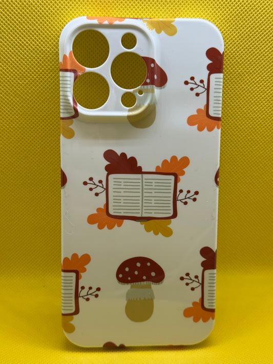 Phone Case - IPhone 16 Pro Max - Books & Mushroom