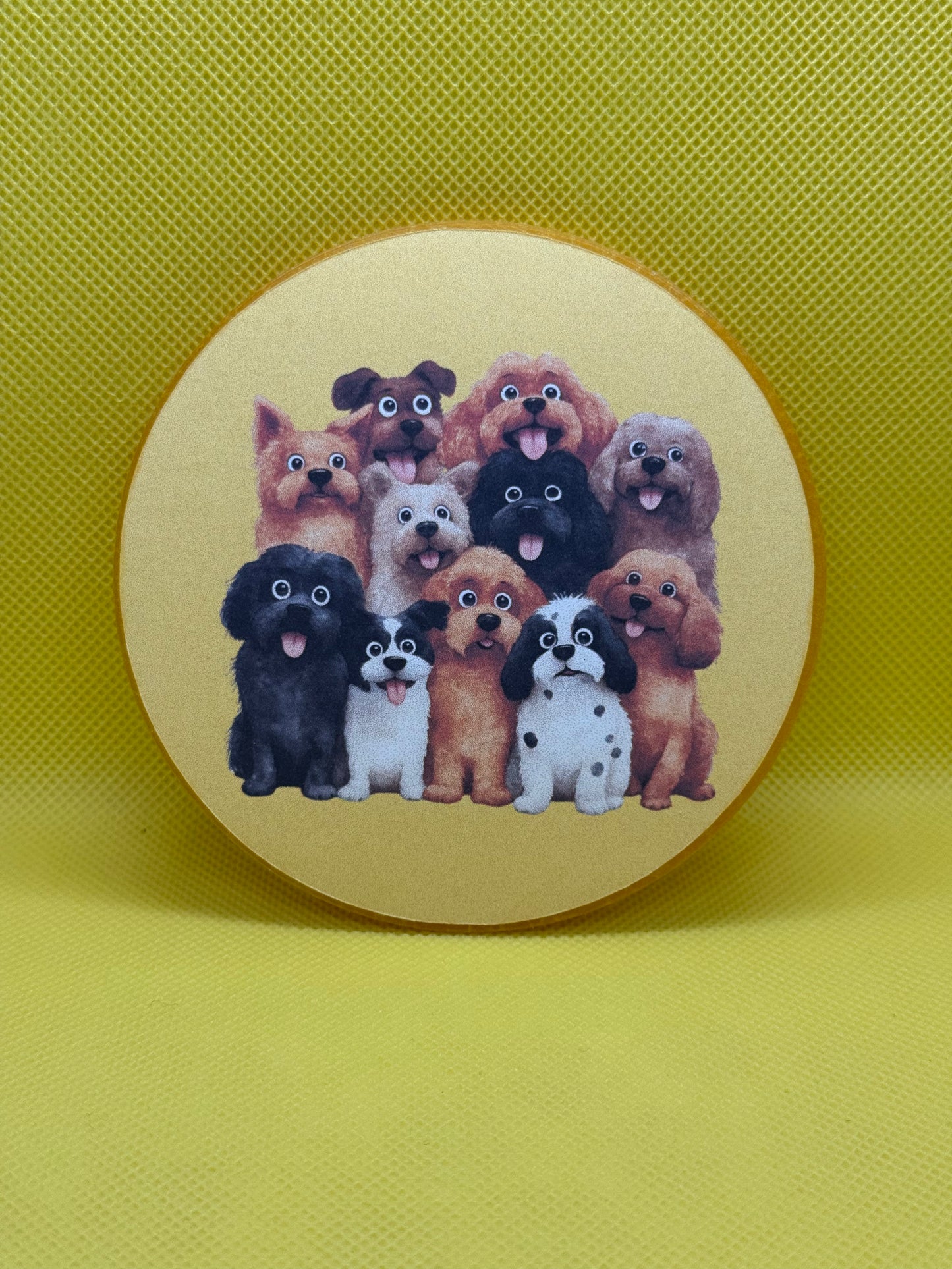 ABC Cardstock - 4 inch round - Dogs - 5 pack grab bag