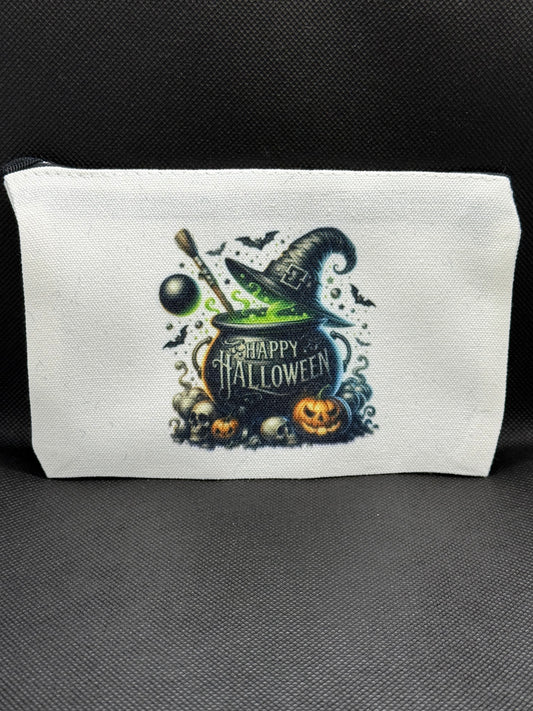 Zipper Bag - Happy Halloween Cauldron