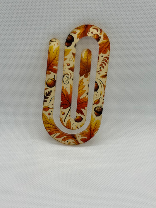 Jumbo Paperclips - Fall Leaves