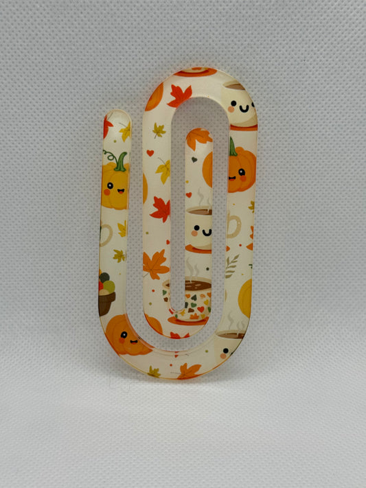 Jumbo Paperclips - Pumpkins & Teacups