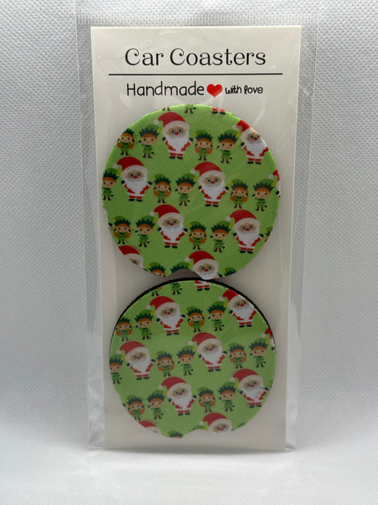 Car Coasters - Santa