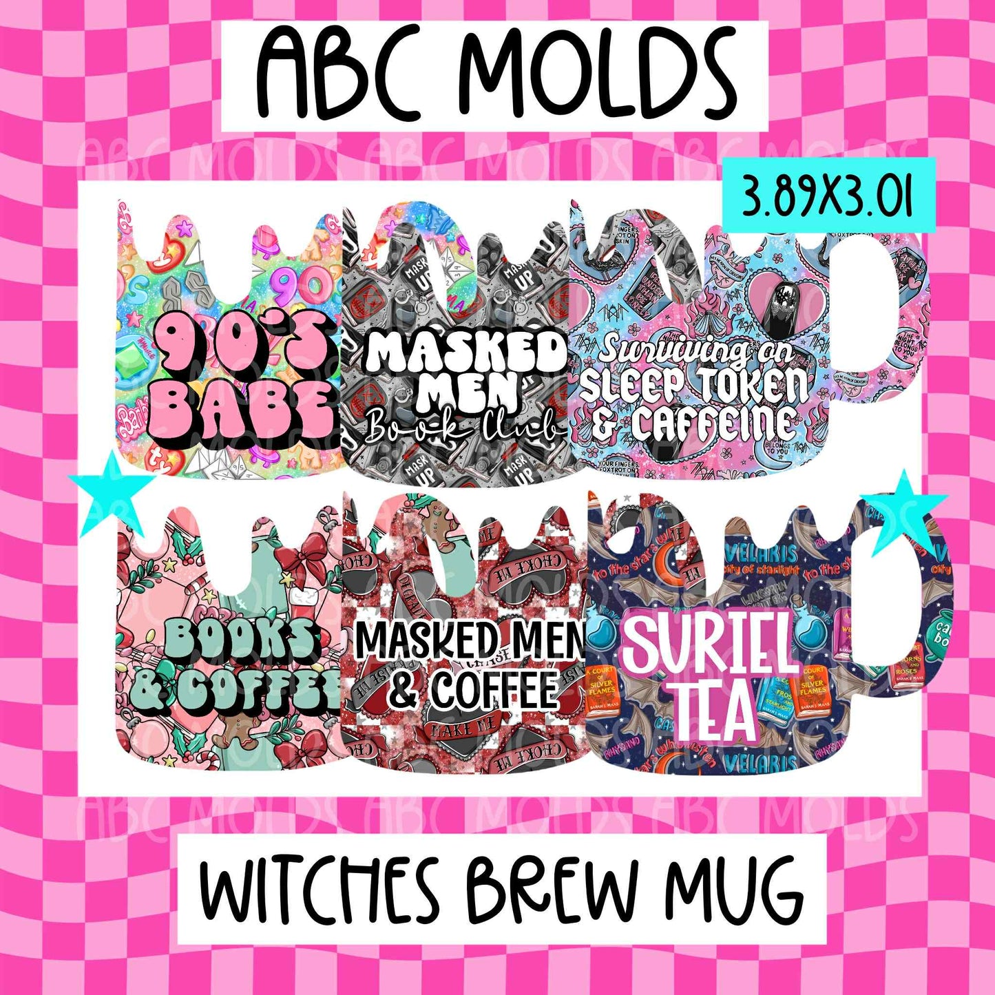 ABC - Witch’s Brew Mug ( Part 2 )- 4 Pack Random