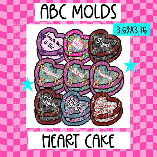 ABC - Heart Cakes - 4 Pack Random