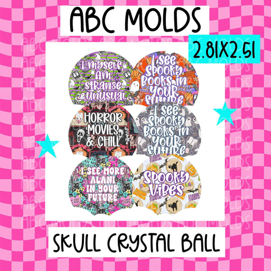 ABC - Skull Crystal Ball- 4 Pack Random