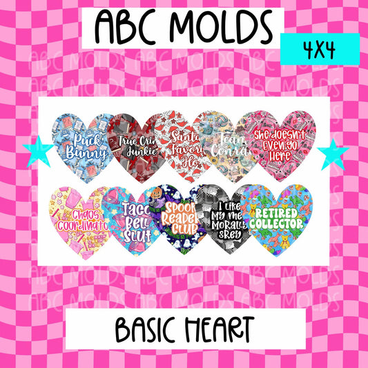 ABC - Basic Heart - 4 Pack Random