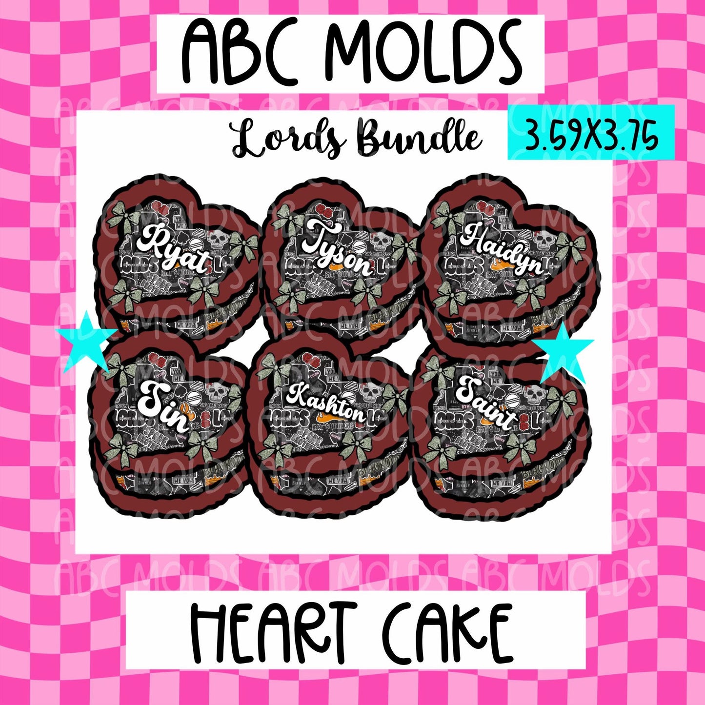 ABC - Heart Cake ( Part 2 ) - 4 Pack Random