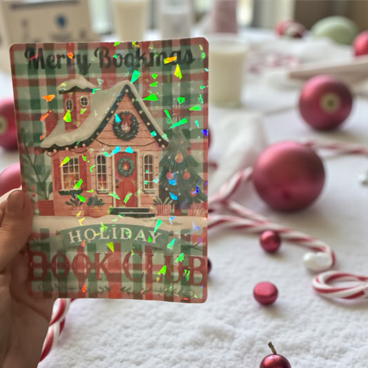 Kindle Inserts - Holographic - Christmas Book Club - 2024 Paperwhite