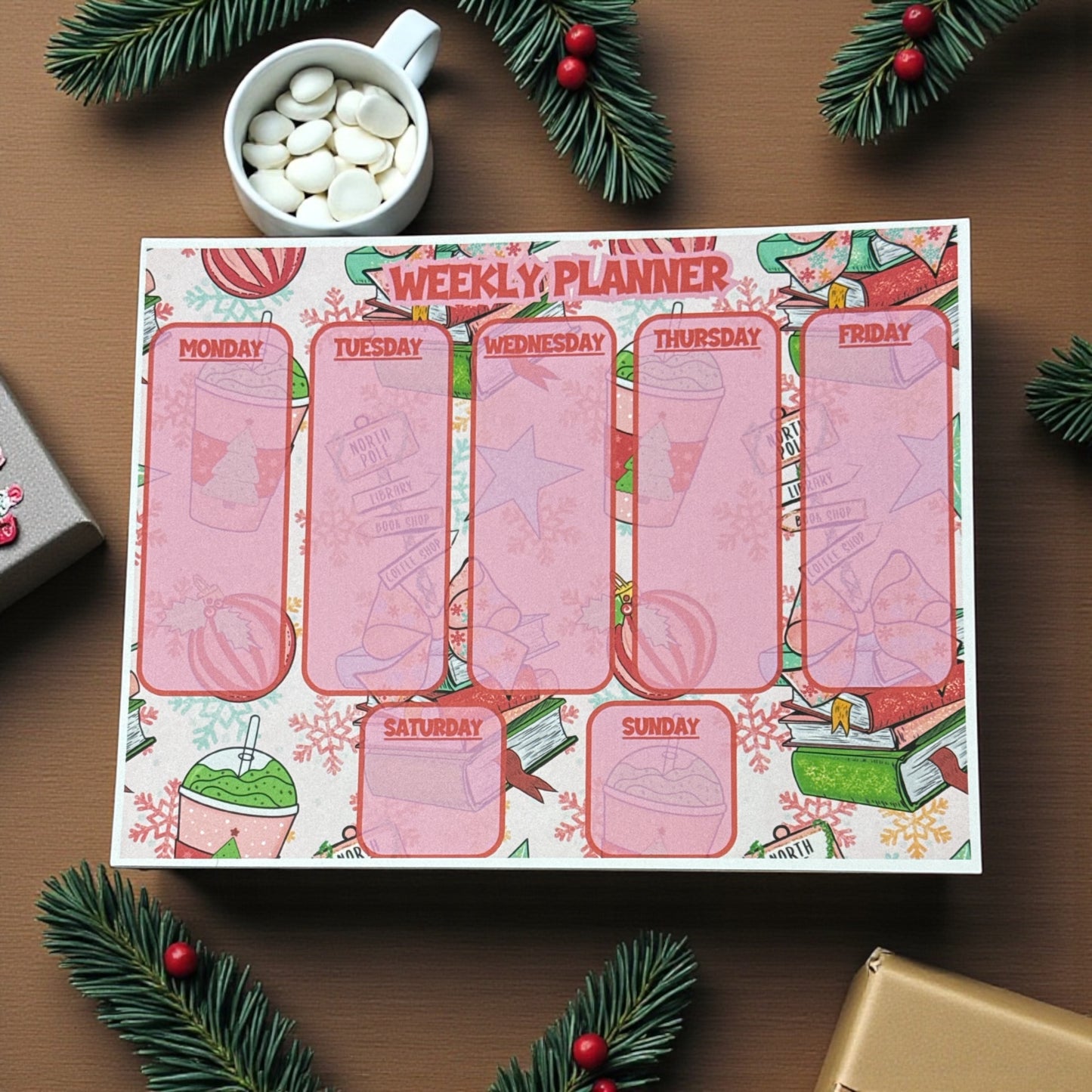 Weekly Planner - Bookish Christmas