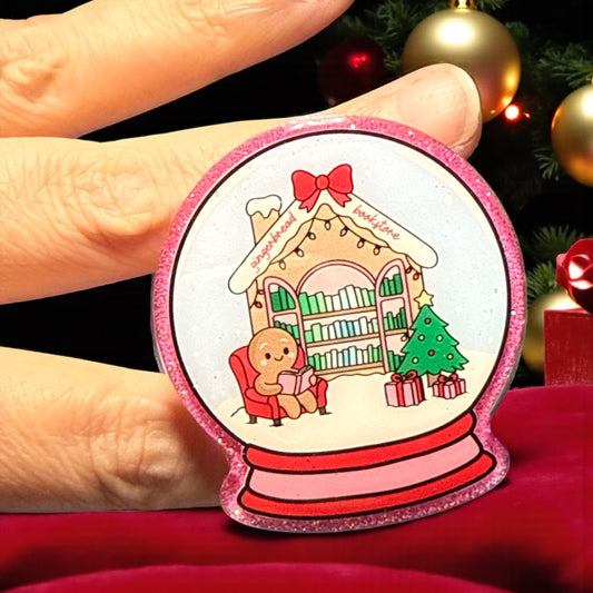 Pop Sockets - Christmas Bookstore Snow Globe
