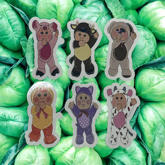 Holographic Stickers - Patch Kids- Pack of 6