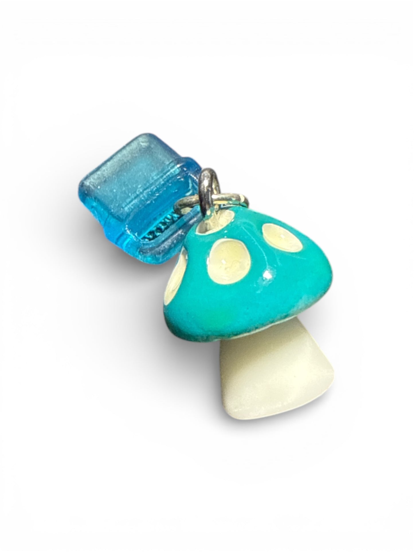 Kindle Charm - Mushroom - Turquoise - SKU5