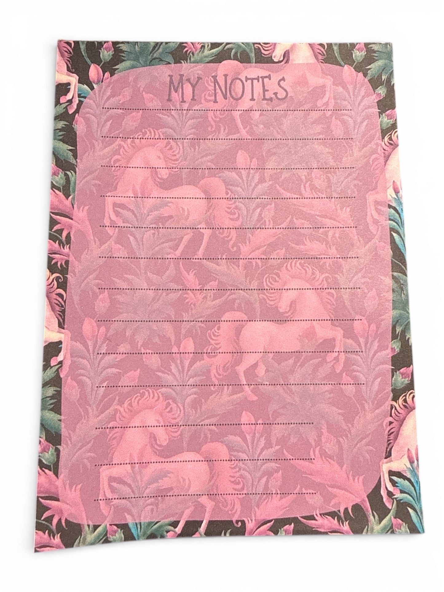 Notepad - Pink Horses - February