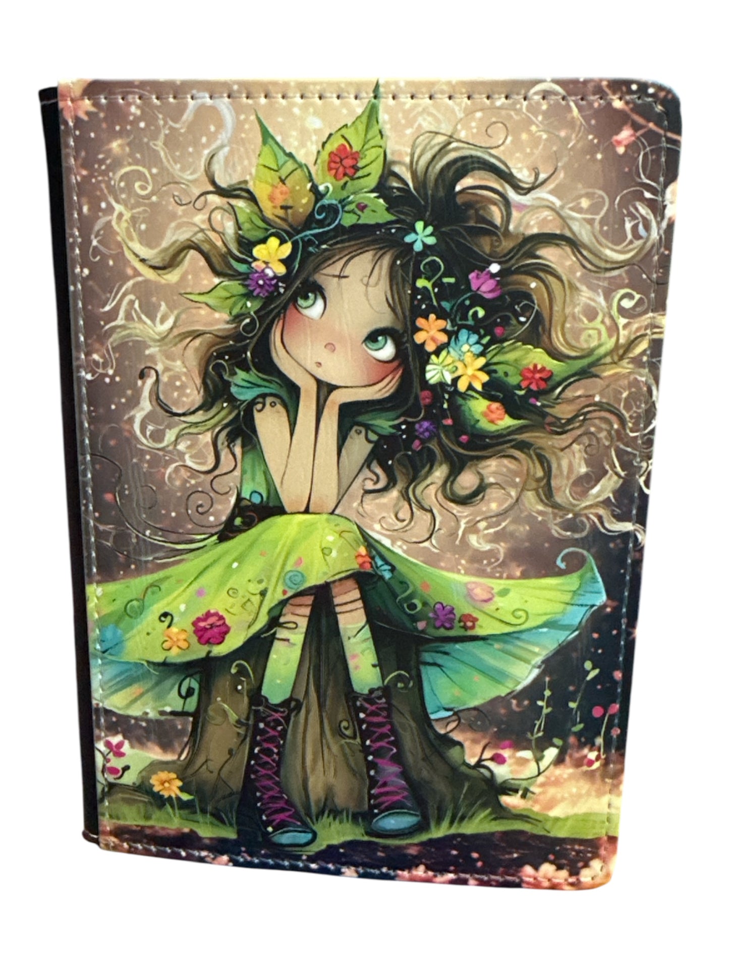 A6 Green Fairy Sublimation Journal  - Refillable & Bookmarked