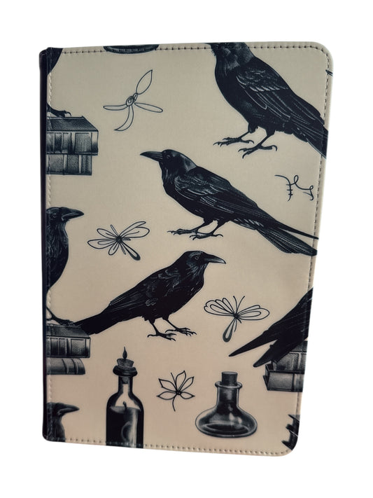 A5 Black Raven Sublimation Journal - Refillable & Bookmarked